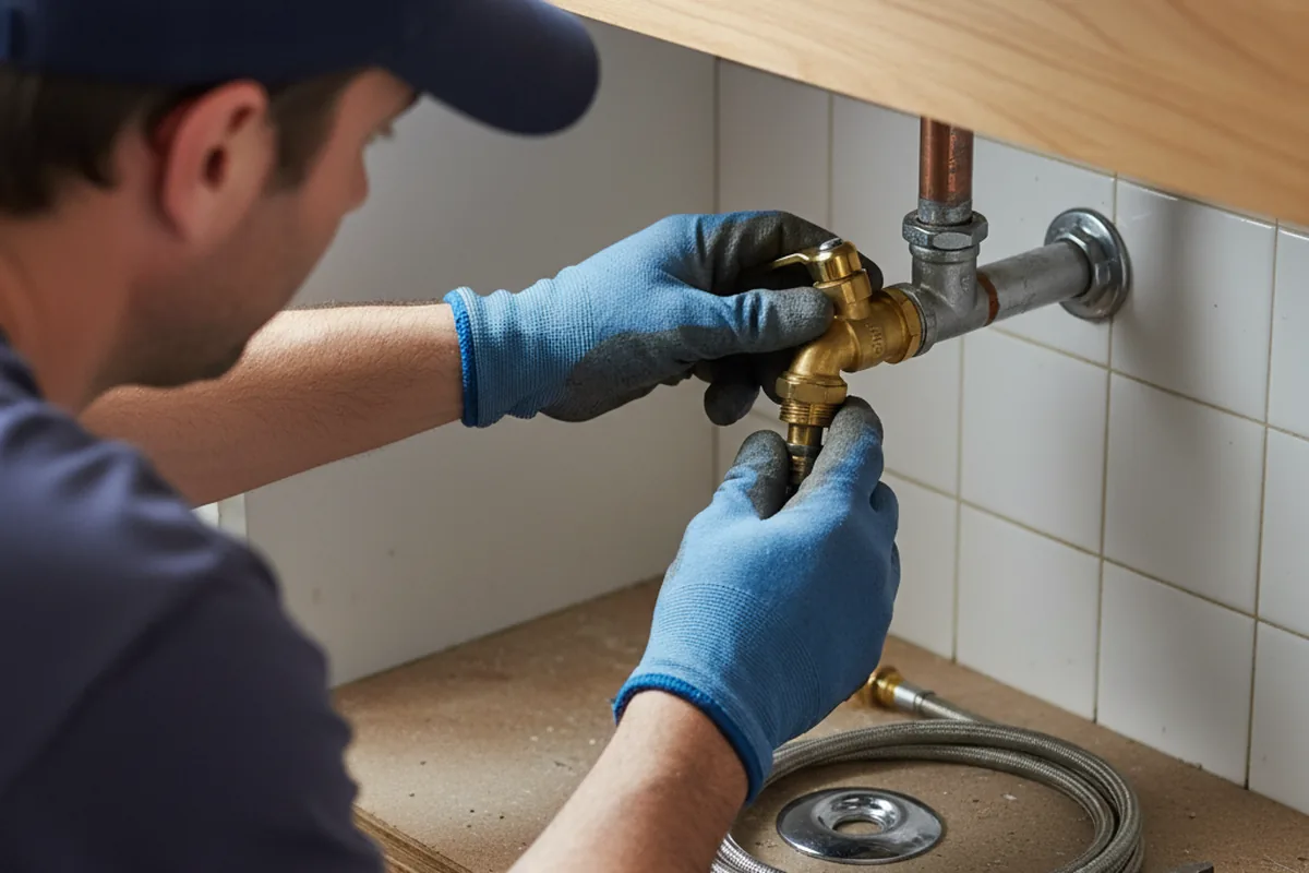 Shutoff valve and fitting work during Repiping in Manley